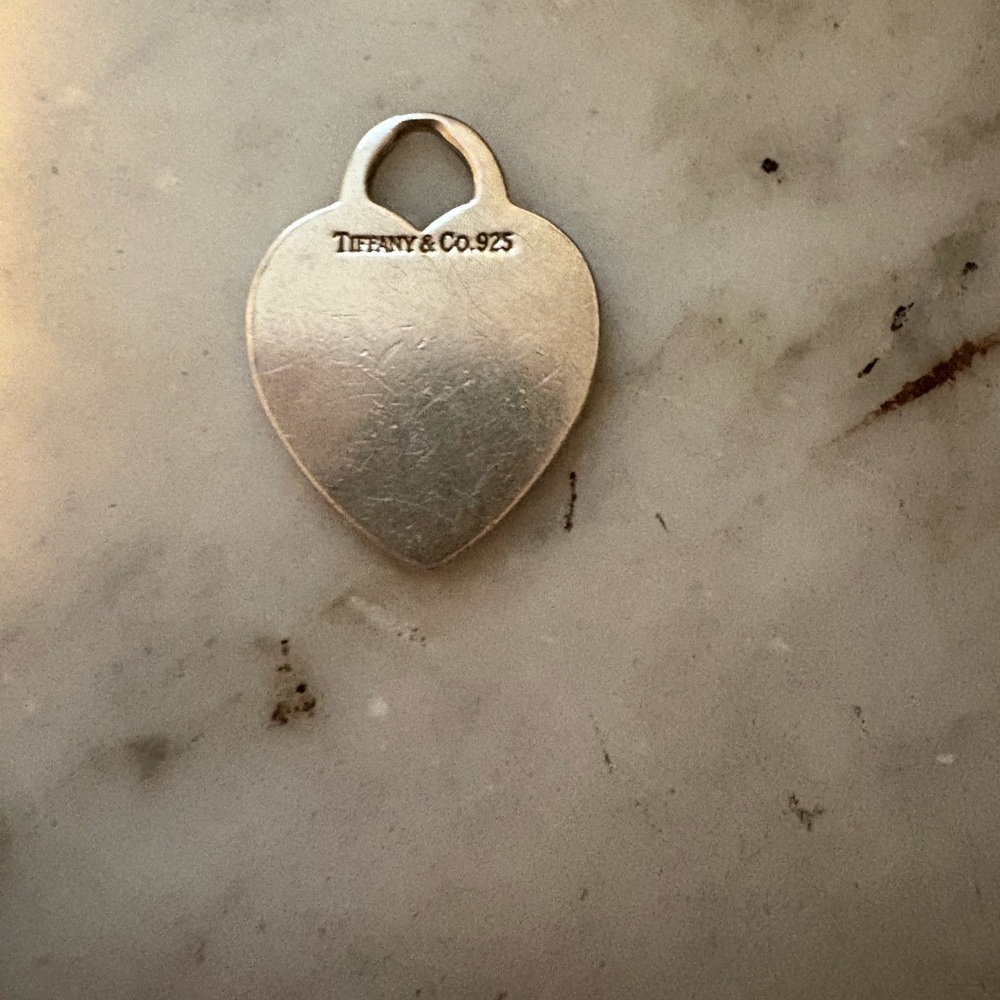 GUC Tiffany and co heart pendant. Adding small silver chain. Price drop. FINAL
